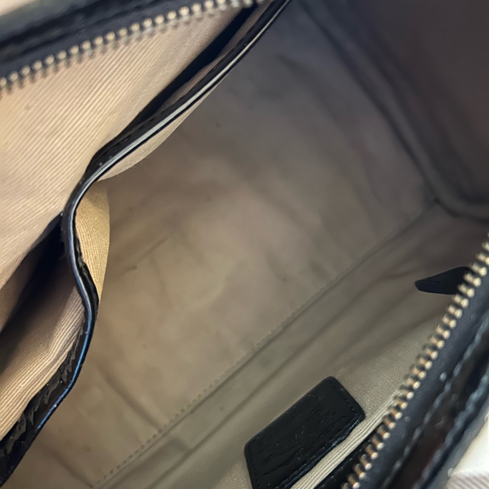 Burberry Beige/Black Nova Check PVC and Patent Leather Chester Bag - Picture 11 of 12
